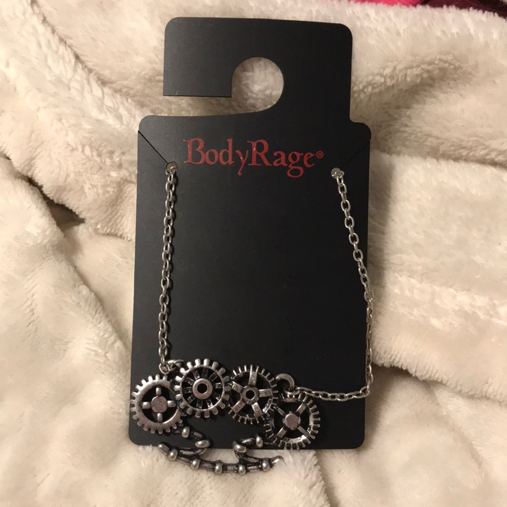 Body Rage Steampunk Knuckle Necklace RESERVED FOR BIGBEARBOUTIQUE
